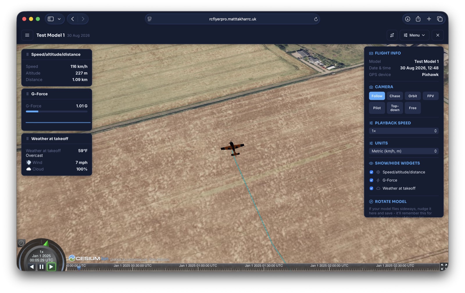 Watch every flight back in 3D